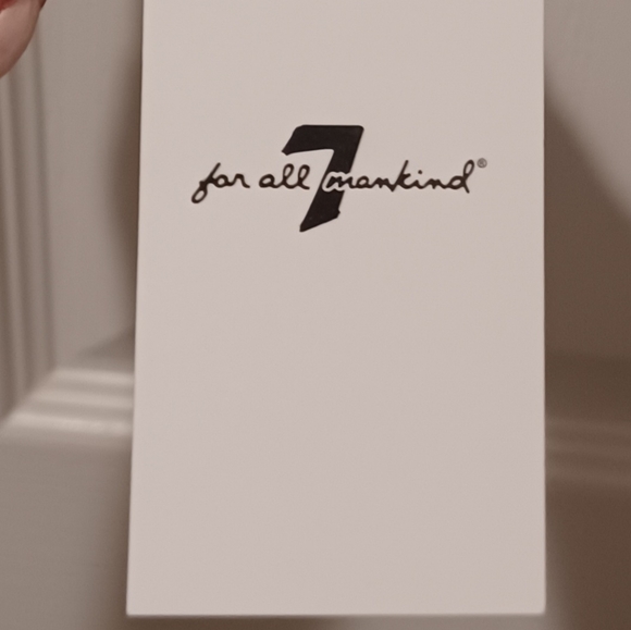 7 FOR ALL MANKIND BABY BLUE PUFF SHOULDER MOCK NECK RAYON TOP100% RAYON NEW - Picture 5 of 7